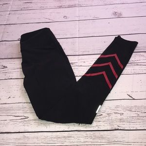 MONDETTA black and red workout leggings